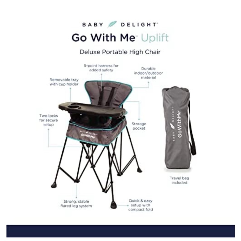 Camping high chair for toddler.